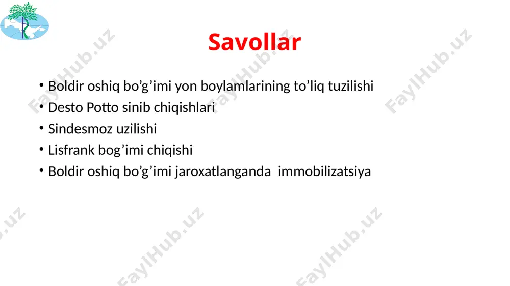 tizza bo’g’imi shikastlanishlari - Page 2