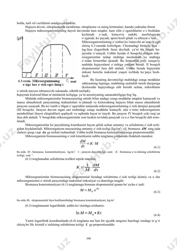 bunday mikroorganizmlardan, ular to`plagan metabolit mahsulotni olish uchun mikroorganizmlar hujayrasi parchalanib, so`ngra ajratib olinadi. o`zga xil mikroorganizmlarda metobolizm mahsulotlari hujaylarida sintezlanib massa almashinish jarayoni hisobiga u o`sayotgan muhitga chiqadi. biomassa qancha ko`paysa, metobolit mahsulot miqdori ham shuncha ko`p bo`ladi. mikrobiologik sintezdan, odatda juda muhim mahsulotlar olishda foydalaniladi, chunki bunday mahsulotlarni kimyoviy texnologiya usulida olib bo`lmaydi yoki uning iqtisodiy samaradorligi juda past bo`ladi. jumladan, fermentlarni, bakterial preparatlarni, oqsillarni, antibiotiklarni, va ko`pgina vitaminlarni ishlab chiqarishda faqat mikrobiologik sintez usulidan foydalaniladi. sanoat miqyosida shunday sohalar borki, ularda joriy qilingan texnologiyalar asosan mikroorganizmlar faoliyatiga asoslangan: masalan, oziq-ovqat sanoatidagi bijg`ish mahsulotlarini ishlab chiqaruvchi korxona (pivo qaynatish, sharobchilik, ozuqaviy spirt ishlab chiqarish, limon, sut va sirka kislotalarini olish, achitqi tayyorlash, qishloq xo`jalik xom-ashyosini qayta ishlash va hokazo) lar bunga misol bo`la oladi. achitqi ishlab chiqarish juda katta miqdordagi mikroorganizm biomassasini to`plash orqali amalga oshiriladi. achitqilar va boshqa organik kislotalarni olishda, mikroorganizmlarni nordon muhitda, chuqur fermentatsiyalash usulida …