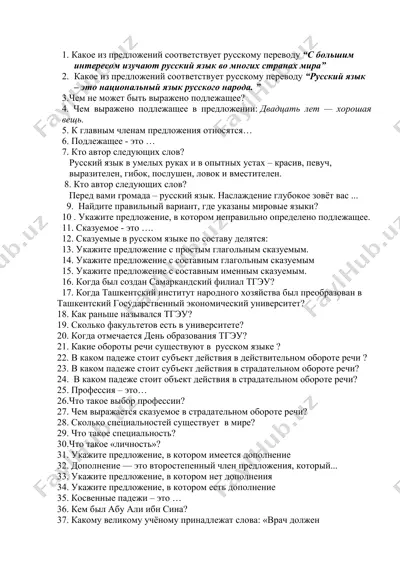 русский язык и его особенности — DOCX