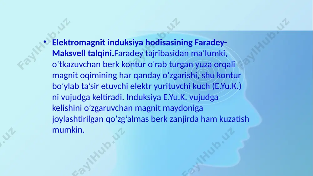 elektrmagnit induksiya hodisasining faradey-maksvel talqini - Page 5