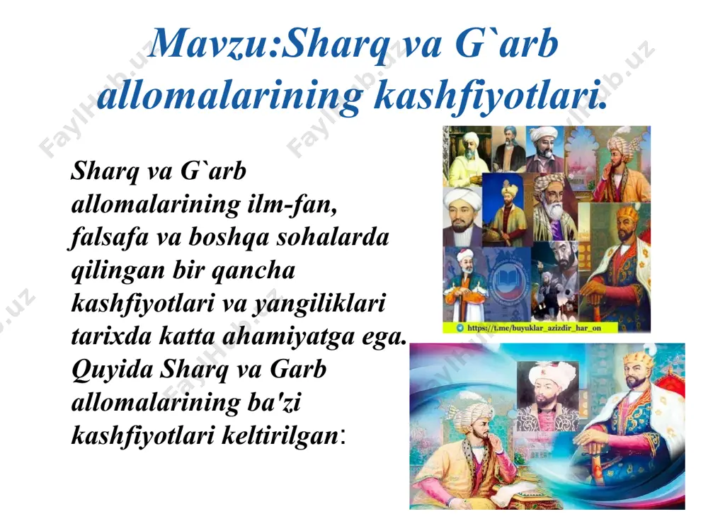 sharq va g‘arb allomalarining kashfiyotlari - Page 2