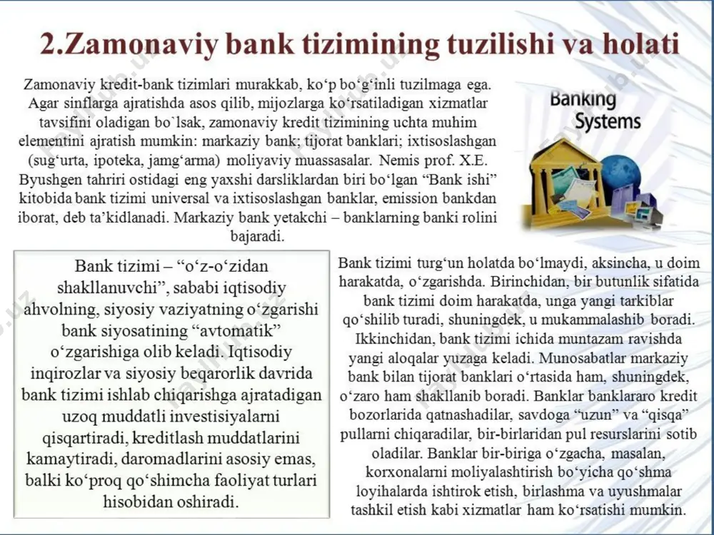 bank moliya tizimi va uning asosiy shakllari - Page 3