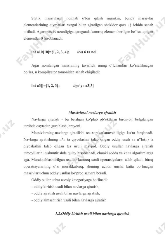 c++visual dasturlash muhitida massivlar va satrlar - Page 4