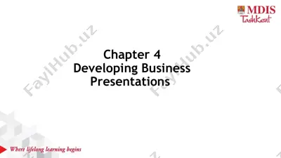 developing business presentations — PPTX