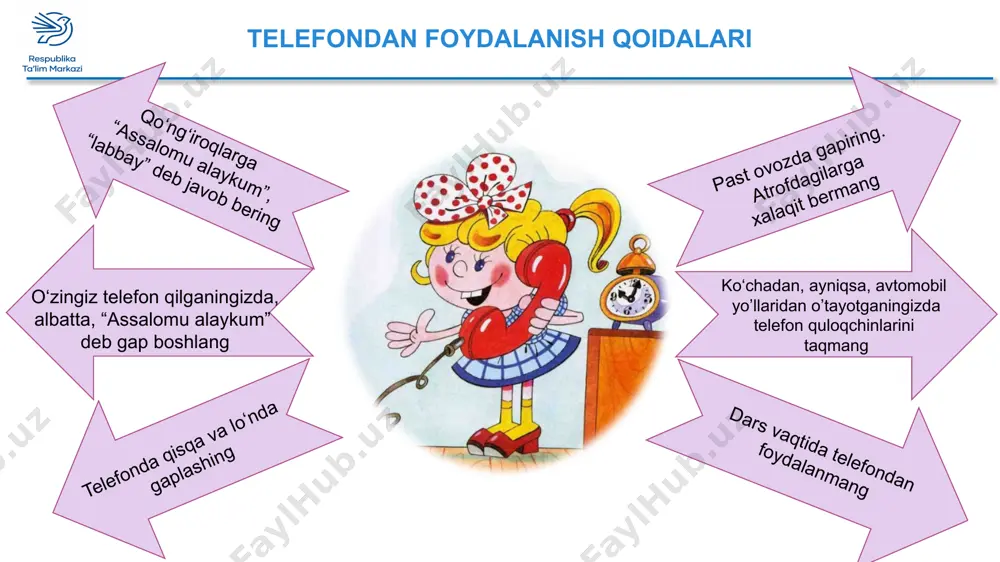 "telefondan foydalanish qoidalari" - Page 3