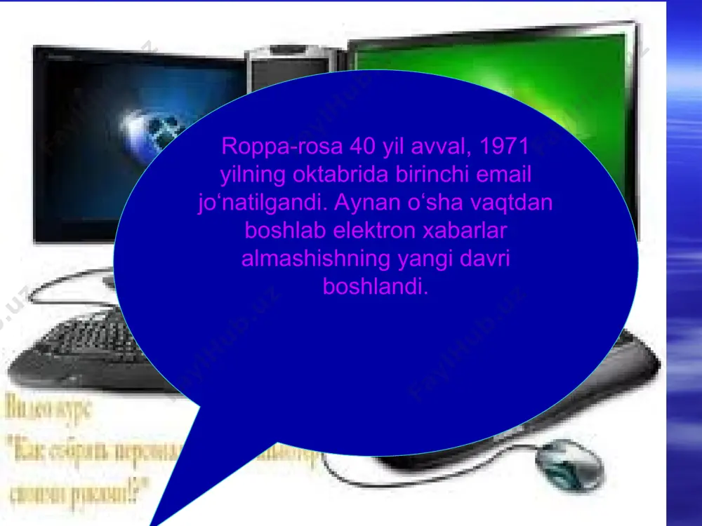 ay, oramizda elektron pochtadan jabr ko‘rganlar ham topiladi. asosiy muammo, so‘zsiz, spam bilan bog‘liq. nucleus researchning 2007 yilgi hisobotiga ko‘ra, bitta xodim uchun korporativ elektron pochta tashkilotga yiliga 712 dollarga tushgan. bu xarajat ichida xodimning keraksiz xabarlarni o‘chirishga ketgan vaqti va antispam texnologiyalarining narxi bor. bugunga kelib, spamlarga to‘siq qo‘yuvchi tizimlar ishlab chiqilgan bo‘lsa-da, muammo hamon dolzarbligicha qolmoqda. pingdom ma'lumoticha, 2010 yili kuniga 262 mlrd. spam-xabarlar jo‘natilgan. bu bir kunda yuborilgan barcha elektron xatlarning 89,1 foizini tashkil etadi. the timesning 2008 yili tarqatgan xabarida xodimlar kuniga o‘z pochtalarini tekshirish, undagi xabarlarni olish, o‘qish uchun kuniga o‘rtacha 49 daqiqa sarflashi ma'lum qilingan. o‘tgan vaqt mobaynida elektron xabarlar soni ortganini hisobga olsak, bugunda bu vaqt sarfi yanada oshgani tayin. messenjerlarning paydo bo‘lishi bilan shu savol ham yuzaga keldi. xabarlar almashish dasturlari va ijtimoiy tarmoqlar elektron pochtani yo‘qqa chiqarishi mumkinmi? jamiyatda so‘nggi yillarda yangi tendensiya vujudga keldi: yoshlar muloqot uchun pochtadan ko‘ra boshqa …
