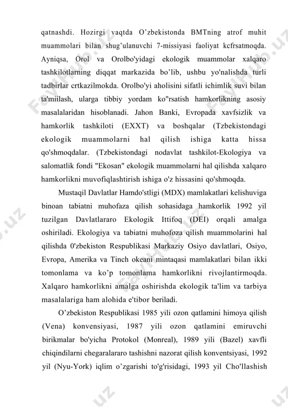 tabiat muhofazasi va xalqaro hamkorlik - Page 5