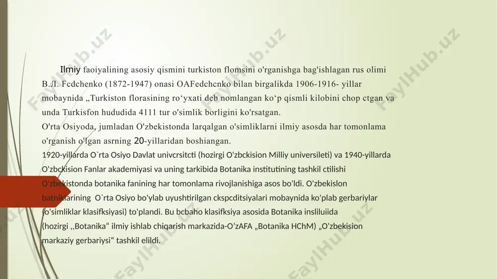 qaznlma qatlamlaridan topilgan. demak, karamdoshlar- brassicaceae oilasiga trias davri dayoq paydo bo‘lgan. yura davri qazilma qatlamlaridan uning yog‘ochlik qoldiri topilgan lekin bu ochiq urug‘li o‘simliklarning yog‘ochligi ekanligini ajratish amri mahol bo‘lganligi sabzbli, aniq bir xulosaga kelish qiyin. image1.jpeg image2.jpeg /docprops/thumbnail.jpeg