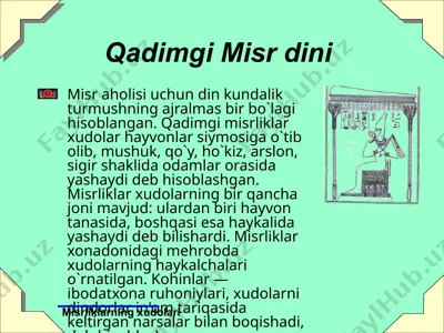 qadimgi misr dini — PPTX