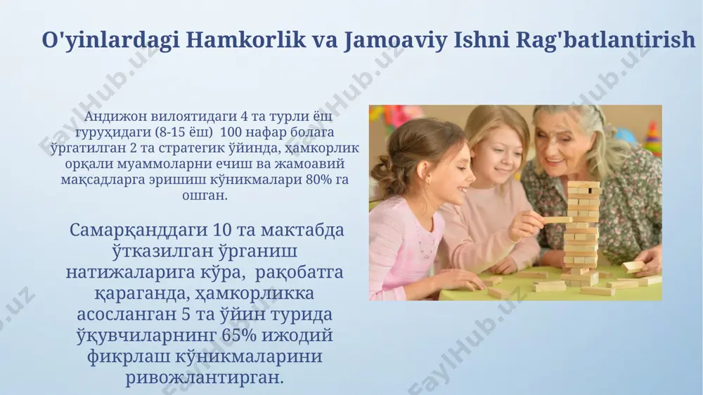 katta yoshdagi bolalarga beriladigan harakatli o'yinlarni o'rgatish - Page 5