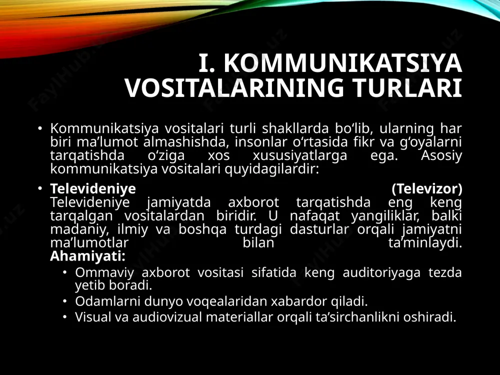 komunikatsiyalarni boshqa vositalari - Page 5