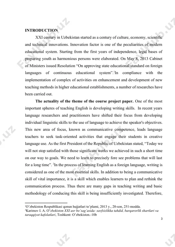 wilga rivers worked on the skill based techniques of writing. the subject matter of the research work is teaching writing by a “content-based” and “process approach” techniques in esl classroom. the object matter of the research work is writing shoping lists,e-mails, personal letters and stories based on above mentioned techniques. the scientific novelty of the theme. the novelty of this research work can be defined under the following: - to find information about how to improve students’ writing skills - to analyze some approaches and methods by applying them in writing classes. -to approbate new writing materials on english language lessons during our writing lessons for b1 level students the present work might find a good way of implying in the following spheres: 1. in higher educational establishments and scientific circles of language teaching methodology it can be successfully used by teachers and philologists as modern material for writing research …