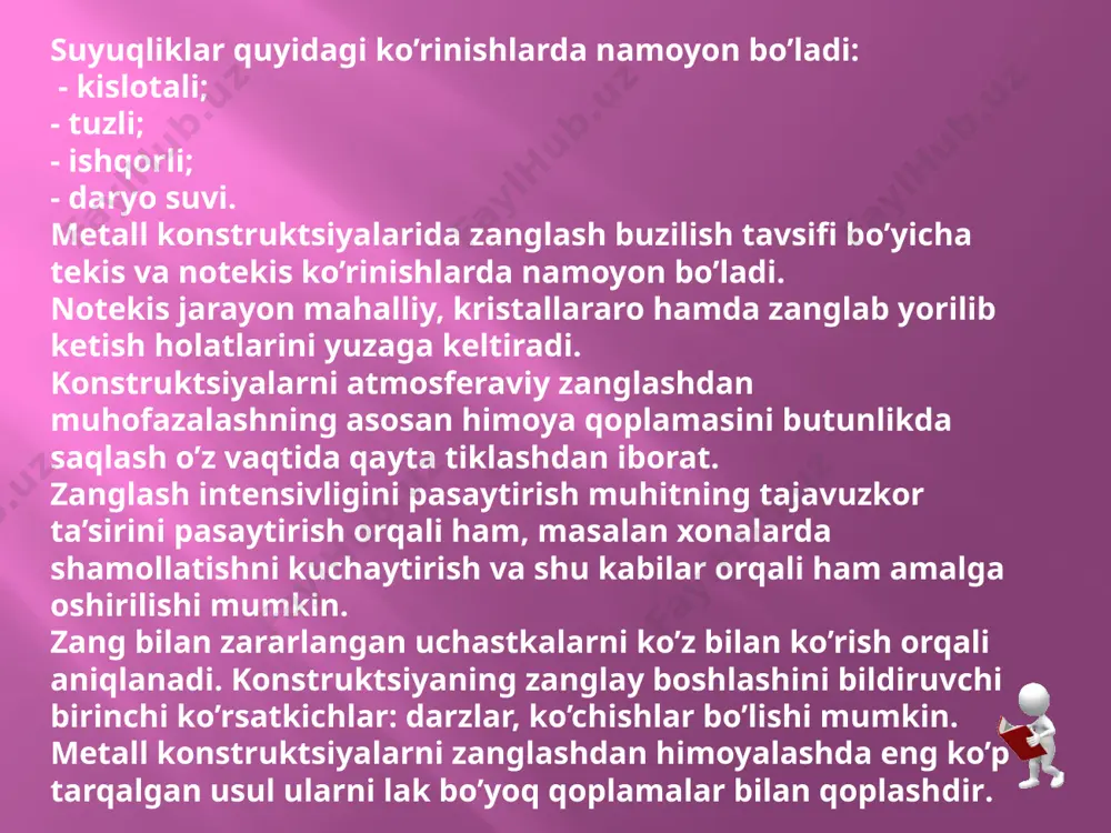 metall konstruktsiyalarining korroziyasi va ularni ximoya qilish usullari - Page 5