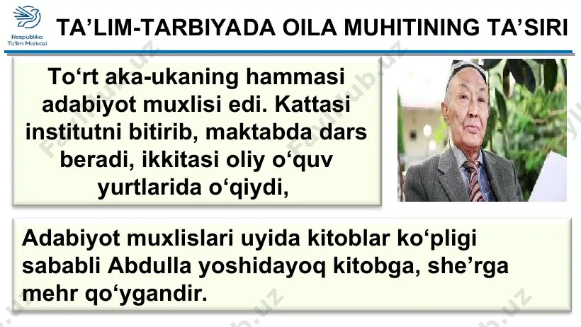 5-sinf adabiyot abdulla oripovning hayoti va ijodi. “o‘zbekiston” qasidasi - Page 4