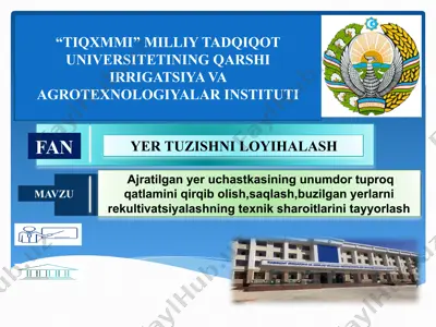 yerrekultivatsiyasi — PPTX