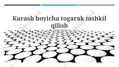 kurash bo‘yicha to‘garak tashkil qilish — PPTX