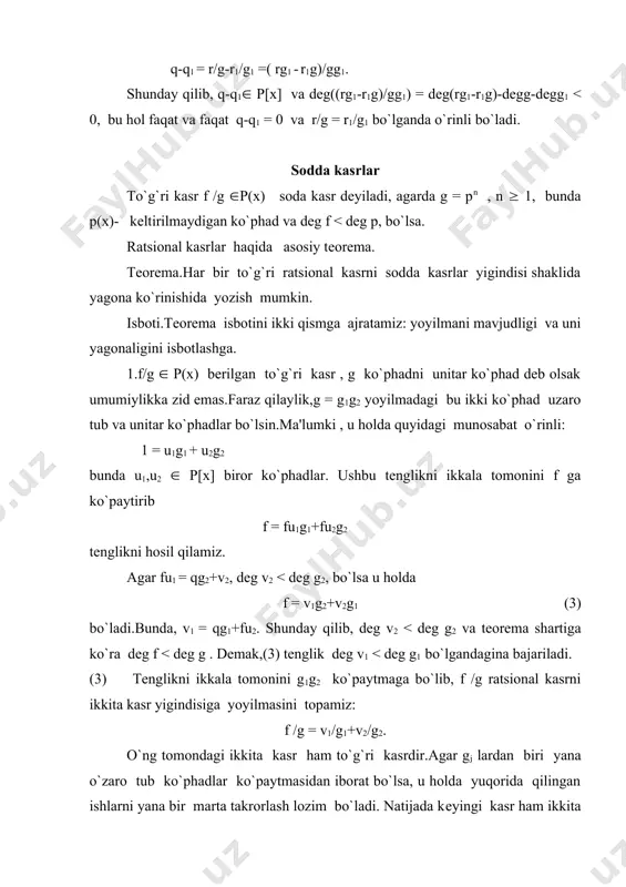 ratsional kasrlar maydoni - Page 3
