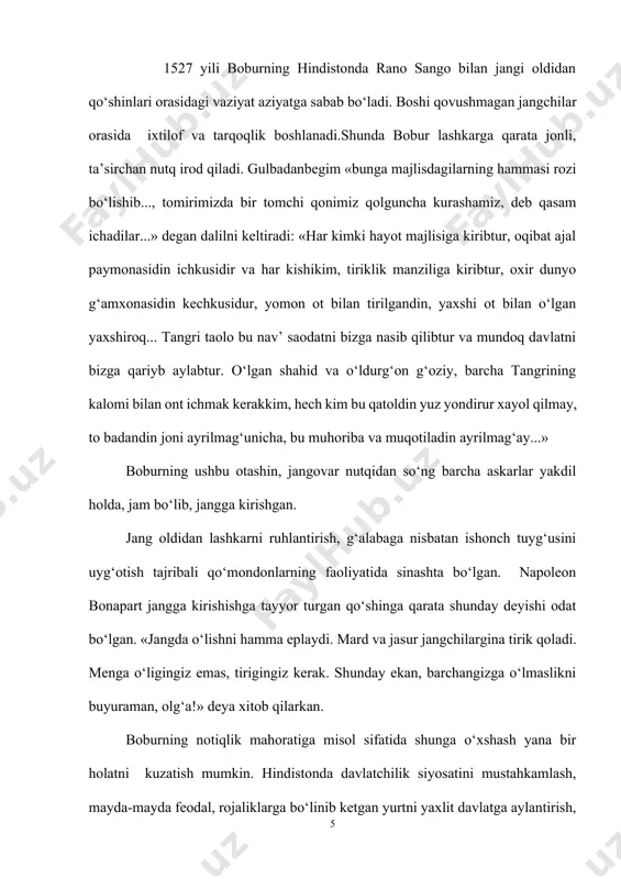 -mor qilishi aqlga sig‘maydigan hol. o‘n ikki ming askar orasida yuz ming qo‘shinga qarshi jangga kirish mushkul ekanini o‘ylab, talmovsirash boshlanadi. uy-joyini qo‘msab, oila va farzandlari diydorini ko‘rmasdan behuda o‘lib ketish xavfi askarlarni cho‘chitadi. jangga kirishdan bo‘yin tovlaganlari ham bo‘ladi. nutq madaniyatiga erishishning asosiy omili tilni, ayniqsa adabiy til me`yorlarini egallash, ulardan unumli va o`rinli foydalanishdir. hozirgi adabiy til me`yorlariga rioya qilib tuzilgan nutq aniq, to`g’ri va ta`sirchan holda tinglovchiga yetib boradi. me`yor-so`zning mavjud bo`lgan ma`nosi, fonetik tuzilishi. s.i.ojegov fikricha, “me`yor-bu ijtimoiy jarayonda birga mavjud bo`lgan, bor bo`lgan, yangi paydo bo`lgan yoki o`tmishning kam ishlatiladigan til unsurlarini (lug’aviy, talaffuz, morfologik, sintaktik) tanlashning natijasi sifatida shakllangan, jamiyatga xizmat qiladigan foydali til vositalari yig’indisidir, keng ma`noda bu unsurlarni baholashdir”. adabiy me`yor o`z holicha shakllanadi. uning shakllanish va taraqqiyotiga tilning tarkibiga kiruvchi lahja, shevalar turlicha hissa qo`shadilar. qaysi hududda savdo, fan madaniyat taraqqiy etgan bo`lsa, me`yorga ham o`sha hududdagi shevalarning ulushi ko`proq bo`ladi. …