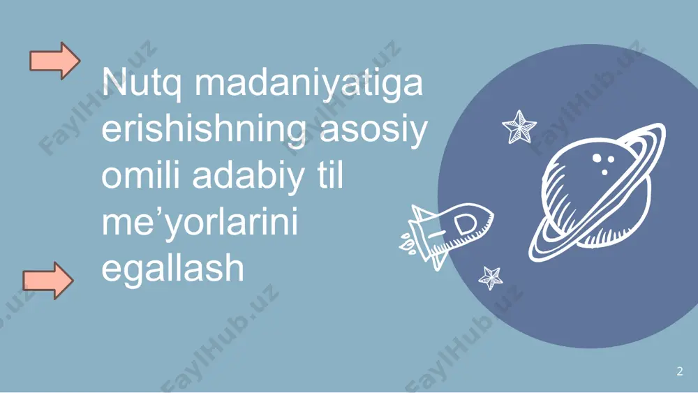 iy so`zlashuv uslubida esa betakalluflik bilan erkin muomala – aloqa qilish xarakterli xususiyatdir. 15 16 so`zlashuv uslubning quyidagi xususiyatlari bor: fonetik xususiyatlar. leksik-frazeologik xususiyatlar grammatik xususiyatlar 17 rasmiy uslub. rasmiy (ish yuritish) uslubga hisob-statik organlar, sud, adliya, fuqarolik holatlarini qayd etuvchi va notarial idoralar, prokuratura, ichki ishlar va boshqa vazirliklarning, idora, muassasa, tashkilotlarning, ayrim shaxslarning rasmiy hujjatlari nota, qaror, farmon, ko`rsatma, qo`llanma, konstitutsiya, hukm, ajrim, shartnoma, tavsiya, izohnomalar va ariza, shikoyat, axborot, majlis bayoni, tilxat, tarjimai hol, ishonchnoma, guvohnoma, e’lon, dalolatnoma, ma’lumotnoma, hisobot kabilarning til xususiyatlari kiradi. lotincha so’z bo'lib, ijtimoiy, xalqchil ma’nolarni anglatadi. publitsistika rasmiy nutqning ikki xil ko'rinishi mavjud og’zaki yozma 20 rasmiy-idoraviy uslub o'ziga xos nutq uslubidir. barcha qonunlar, prezident farmonlari va hukumat qarorlari, turli hujjatlar, ish qog'ozlari, idoralararo yozishmalar va shu kabilar rasmiy-idoraviy uslubda yoziladi. rasmiy-idoraviy uslubda gaplar ixcham va aniq boʻladi. bu uslubda qaror qilindi, inobatga olinsin,ijro uchun qabul qilinsin, tasdiqlanadi kabi qoliplashgan so'zlar va …