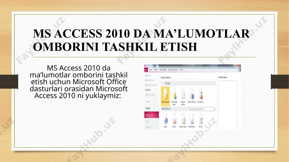 soxalar bo`yicha ma`lumotlar omborini yaratish va u bilan ishlash - Page 5