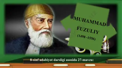 muhammad fuzuliy 8 -sinf — PPT
