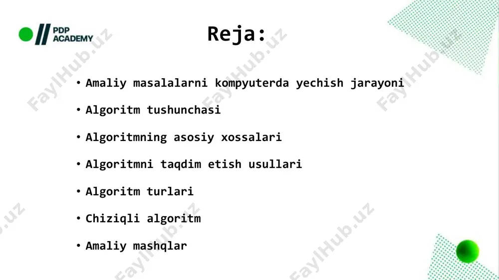 algoritm tushunchasi va turlari - Page 2