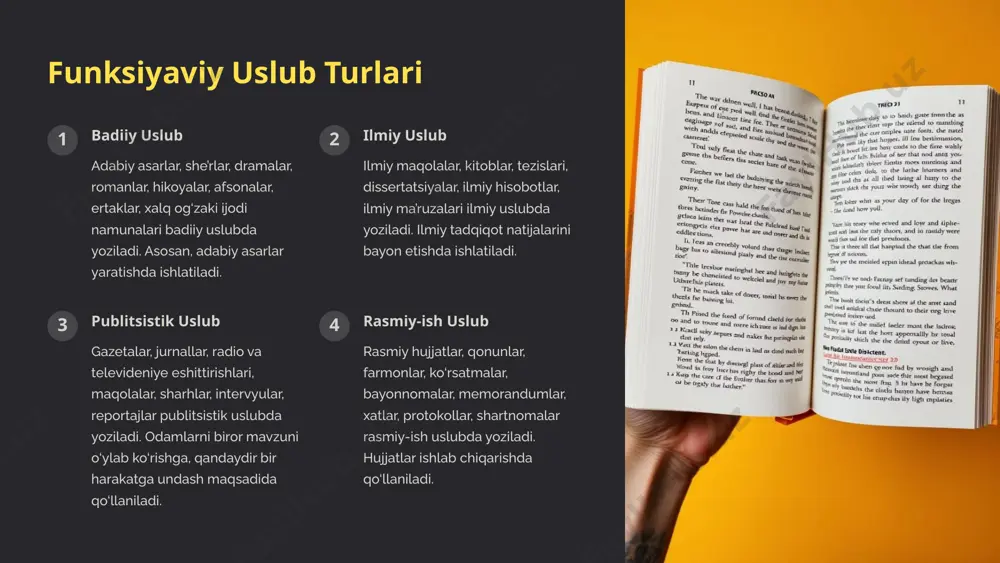 funksiyaviy uslub tilning amalda qo‘llanilishi - Page 3