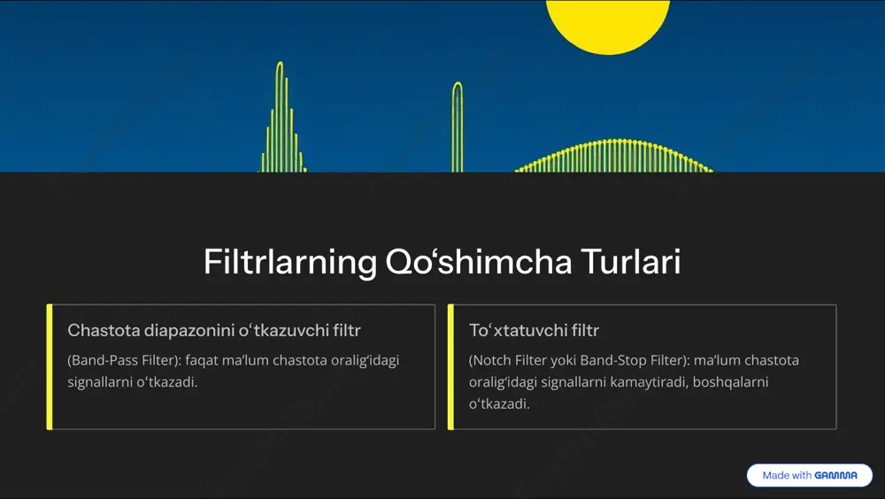 elektr filtrlari (ef): tariflar, turlari va hisoblashda tavsiflarni meyorlash - Page 4
