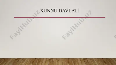 xunnu davlati — PPTX