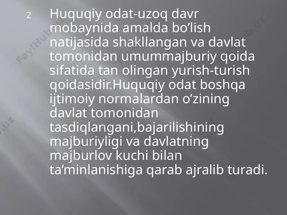 o’zbekiston respublikasida huquqning asosiy manbalari - Page 5
