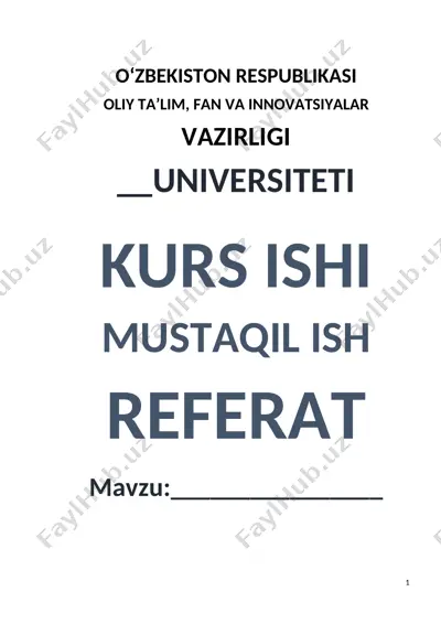 dorixona va dorilar qidiruv tizimi — DOCX
