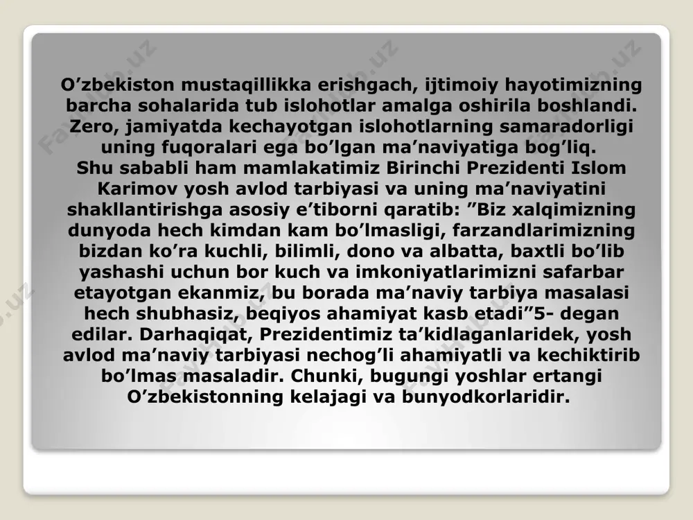 mlar o‘z tarkibiga har qanday janrni qamrab oladi. 5. bayramlar belgilangan kunda o‘tkazilsa, marosimlar har doim har qanday mavsumda o‘tkaziladi. 6. bayramlar vaqtning tarixan to’g’ri va oldinlama bir xildagi harakatini buzib, unga doimiy takroriylik bag’ishlaydi. 7. bayram vaqtning bir xildagi harakatini buzib, unga emotsional fon beradi. 8. marosimlar esa vaqt oqimidagi zerikarli nuqtalarga emotsional fon bersa ham vaqtning tarixiy oqimiga takroriylik bag‘ishlay olmaydi. va o‘zining chegaralangan doirasida o‘tkaziladi. 9. marosimlar 3 ta vazifani bajaradi. psixologik, estetik, uyushtiruvchanlik. bayramlar esa oltita vazifani bajaradi: bilish- axborot berish, tarbiyaviy, kommunikativ, uyushtiruvchanlik, madaniy, emotsianal- estetik. 10. marosimlar kishilarning ma’lum tor doirasini qamrab olsa, bayramlar kishilarning juda keng qatlamiga mo‘ljallanadi. 11. marosimlar asosida harakat va so‘z komponenti mavjud bo’ladi, bayramlar tarkibida barcha komponentlar –harakat, so‘z, musiqa, raqs, o’yin, va b... 12. marosimlarda barcha harakat irim- sirim, rasm -rusum, udumlarga katta e’tibor beriladi. bayramlarda esa barcha harakatlar kishilarning erkin va ixtiyoriy tarzda bajariladi. 13. bayramlarda folklorning …