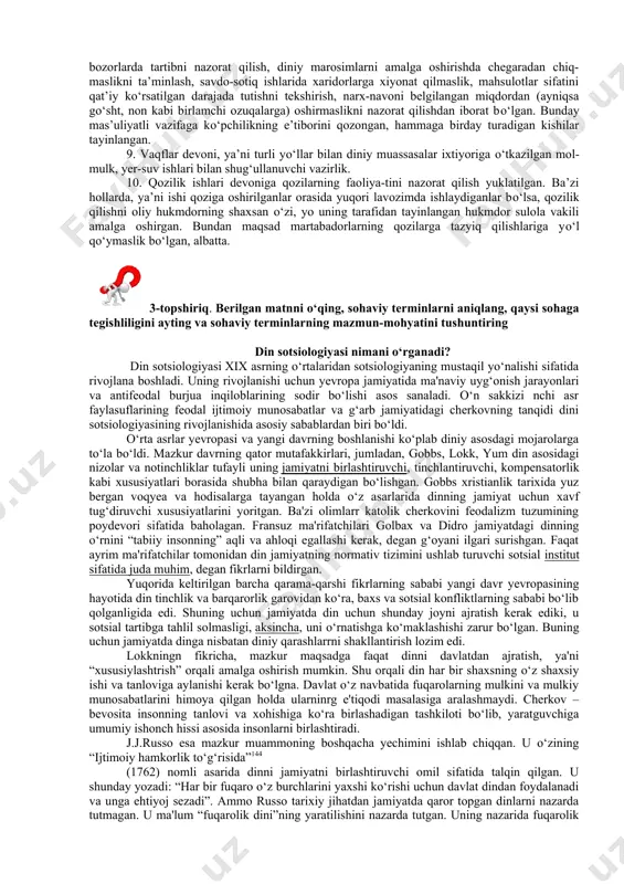 qator muhim davlat idoralarining xavfsizligini amalga oshirish xizmatini bosh hojib va uning xodimlari olib borganlar. dargohning xo‘jalik yumushlari bilan bog‘liq faoliyat vakil tomonidan boshqarilgan. bundan tashqari dargohda dastur-xonchi, eshikog‘asi, sharbatdor kabi xizmatlar ham bo‘lgan. devonlar (vazirliklar) boshqaruviga kelsak, ularning umumiy soni 10 ta bo‘lib, poytaxt buxoroda har biri uchun alohida binolar qurib berilgandi. quyida devonlar haqida batafsil ma’lumotlar keltiriladi. 1. bosh vazir devoni. butun ijroiya hokimiyati hamda qolgan to‘qqiz devon ustidan rahbarlik va nazorat xuddi shu vazirlik tomonidan amalga oshirilgan. somoniylar davrida ushbu lavozimga zamonaning atoqli xonadonlari namoyandalari tayinlangan. chunonchi, bosh vazirlik jayhoniylar, bal’amiylar, utbiylar sulolalari orasidan chiqqan shaxslarga nasib etgani ma’lum. 2. moliya (kirim-chiqim) ishlari devoni. davlatning moliyaviy ishlari, sarf-xarajatlariga oid hisob-kitob ishlari bilan shug‘ullangan. 3. davlat rasmiy hujjatlarini ishlab chiqish devoni. bu maxsus devon sanalib, uning xizmatchilari davlat ahamiyatiga molik barcha hujjatlarni tayyorlab berganlar. bundan tashqari mazkur devonga diplomatik tadbirlarni tayyorlash va amalga oshirish kabi vazifa ham yuklatib …
