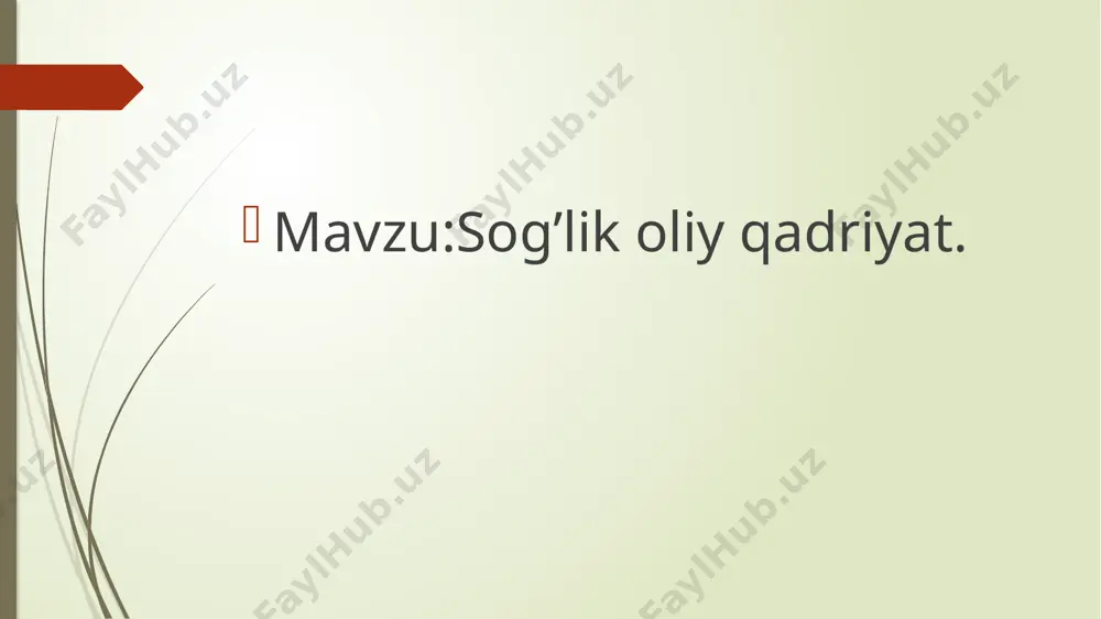 dialiktik munosabatlaridan iborat falsafiy kategoriya tushuniladi. biologik nuqtai nazardan sog’lom turmush tarzi: organizmning yoshiga bog’liq xususiyatlarga va salomatlik holatiga mos kelishi, organizmning energiya ta’minotiga bulgan talabini iste’mol qilinayotgan oziq-ovqat maxsulotlari xisobiga to’la qondirilishi; organizmning mustahkam va jismoniy faol bo’lishi; belgilangan kun tartibiga rioya qilish, mexnat qilish va dam olishni mutanosib qilishga asoslanishi, hayot ritmlariga mos kelishi. ijtimoiy nuqtai nazardan esa: sog’lom turmush tarzi – bu kundalik turmushni biologik va ijtimoiy qonunlar asosida tashkil qilib, salomatlikni saqlash va mustahkamlashga qaratilgan turmush tarzidir.” bular: to’g’ri(oqilona) ovqatlanish; harakatli turmush va badantarbiya; kun va ish tartibini biologik qonuniyatlar asosida tashkil qilish; jinsiy tarbiya, sog’lom oila; ruhiy osoyishtalikni ta’minlash; zararli odatlardan tiyilish; shaxsiy va jamoat gigienasiga rioya qilish; baxtsiz hodisalar va jarohatlardan ehtiyotkorlik; sog’lom turmush tarzi haqida bilim va malakaga ega bo’lish. tibbiy-ijtimoiy tadqiqotlardagi salomatlik darajalari individual salomatlik — bu alohida insonning sog’lig’i. guruh salomatligi — ijtimoiy va etnik guruhlarning salomatligi. mintaqaviy (regional) salomatlik — …