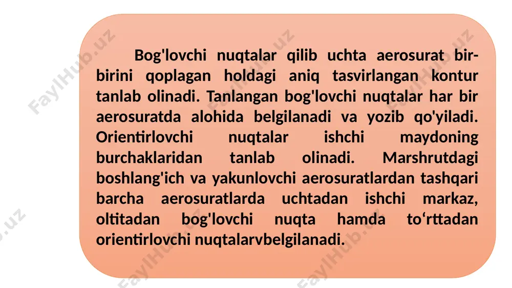 isligidagi bosh vertikalni proeksiyasi uov olinadi, surat tekisiligida esa uou olinadi. fazoviy chizmada ordinata o‘qi qilib tt bosh vertikal uav proeksiyasiga shartli ravishda 45° qilib olinadi. surat tekisligini qiyalik burchagi bosh vertikal proeksiyasi uov va bosh vertikal uou ni musbat yo‘nalish)aridan boshlab hisoblanadi. nuqta koordinatasi predmet tekisligida bosma harf x, y bilan belgilanadi. surat tekisligida esa yozma harf x, y bilan belgilanadi. predmet tekisligidagi nuqtani perespektivasi misol uchun predmet tekisligi e da a nuqta buyurilgan. ushbu a nuqtani surat tekisligi p da proeksiyasini topish kerak. buning uchun s va a nuqtadan o‘tuvchi q tekislik o‘tkazamiz. bu tekislik surat tekisiigi bilan kesishishi natijasida predmet tekisligida al haqiqiy gorizont tekisligi e' va predmet tekisligi e ga parallel bo‘lganligi uchun loyihalanayotgan q tekislik ham x 23-shakl. koordinata sistemasi. predmet tekisligidagi nuqtani perespektivasi kutubxonasi parallel bo’ladi. nuqta perespektivasini aniqlash uchun sa loyihalovchi nur o’tkaziladi. bu nur q tekisligida yotadi va u surat tekisligidagi i1 …