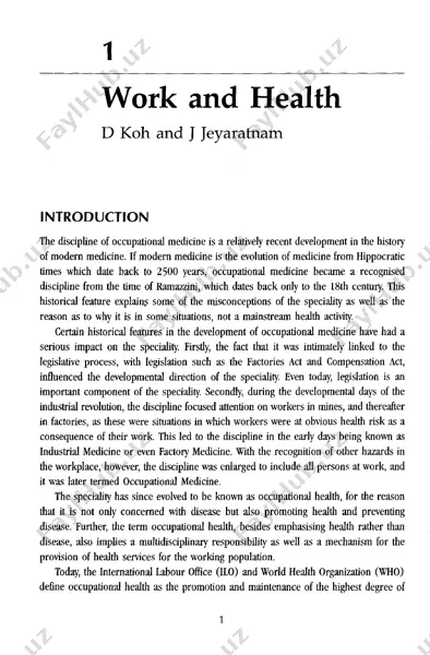 work and health — PDF