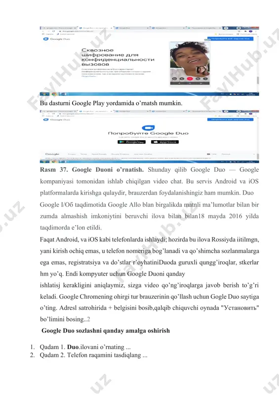 bu saytyaratuvchi ilova hisoblanib, google.comdan kiritsak, quyidagi holat ekranda namoyish etiladi: rasm 42. google taqdimotlar. uni ishga tushirsak va telefonga yoki kompyuterga ornatsak, sayt yaratish imkonin qo’lga kiritamiz. bu ilova sayt, blog yaratish uchun mo’ljakkangan, qanday va kimga sayt yaatmoqchiligngizni tanlab olasiz. balki o’zingiz uchun, biror kompaniya uchundir v.h.z. rasm 43. google blogerda saytla yaratish. bu ilova yordamida biz kerakli saytni yaratamiz.start now tugmasinin bosib saytni yaratishga o’tamiz. yangi akkauntni yaatamiz va unda kerakli ma’lumotlarni kiritmoq zarur. albatta akkauntingizni va parolni yani gmail pochtangiz berilganlainin kiritmoq shart bo’ladi. rasm 44. yangi akkaunt yaratish.yaratish jarayonida bir necha savollaga javob berish so’raladi. rasm 45. savollarga javob berish. saytni kim uchun yaratmoqchiligingizni yuqorida aytganimiz kabi tanlashingiz shart. rasm46, rasm 47. google bloggerda ishlash.sayt mavzusinin kiritiladi, mavjud ssilkalarni, murojaatlarni o’rnatib olish mumkin bo’ladi, bunga imkoniyat beriladi. rasm 48. saytni yaratish.undan so’ng esa “создатьсайт” bo’limini bosiladi. nima uchun sayt yaratilishini ham belgilab olmoq zarur. rasm …