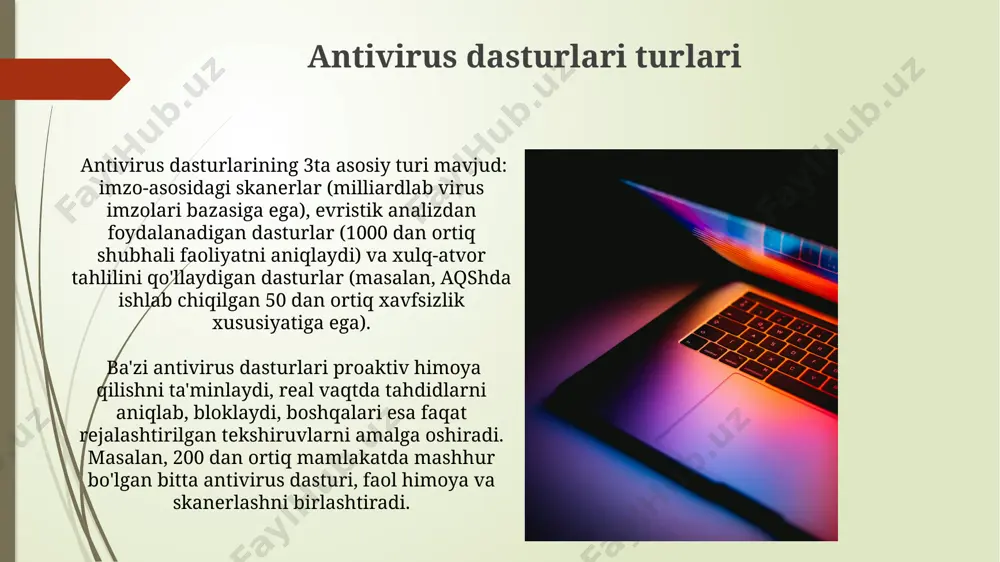 antivirus dasturiy vositalari. kompyuter viruslarning harakteristikasi - Page 4