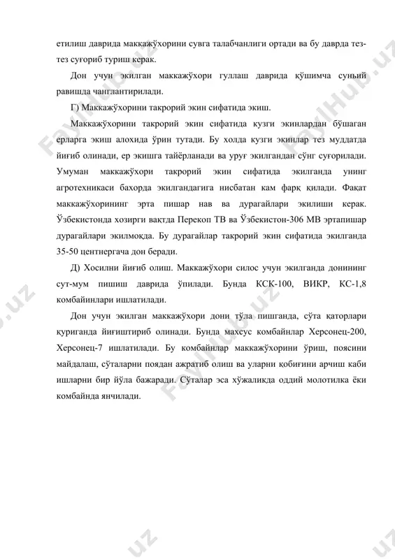 маккажўхорини етиштириш технологияси - Page 5
