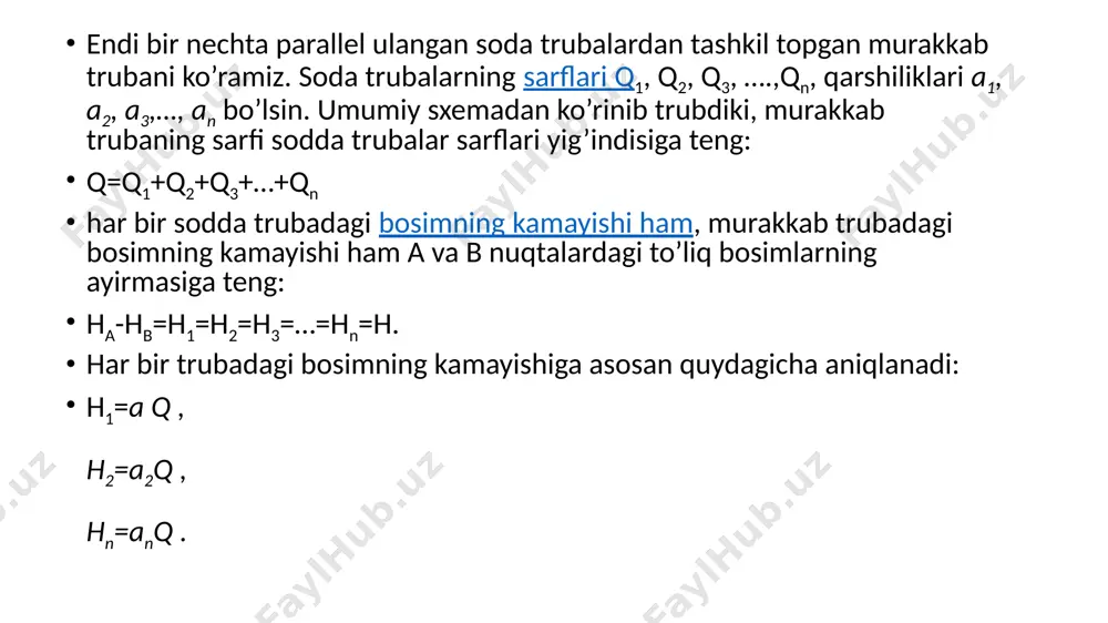 quvurlarni ketma-ket va parallel ulash hamda ularni hisoblash usullari - Page 4