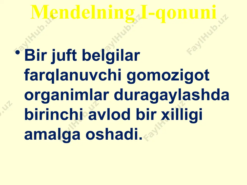 umumiy genetika asoslari. genlarni o’zaro ta’siri - Page 5
