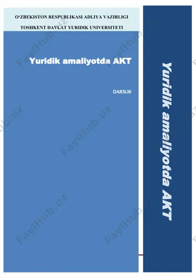 yuridik amaliyotda akt ni qo‘llash — DOC