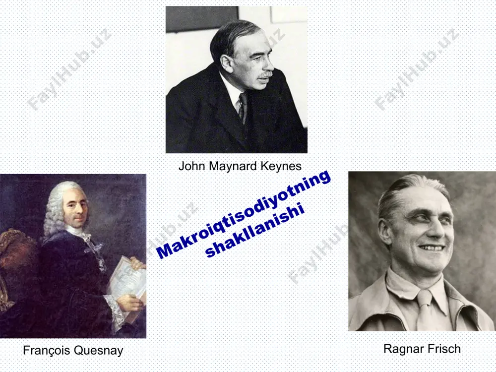 mahsulot, milliy daromad, yalpi talab, yalpi taklif, yalpi iste’mol, investisiyalar, narxlarning umumiy darajasi, ishsizlik darajasi, davlat qarzi va boshqalar. 10 dan * slayd макроиқтисодиёт реал иқтисодий ҳодисаларни ва уларнинг алоқадорликларини ўрганади. рўй берган макроиқтисодий жараёнларни ва мавжуд макроиқтисодий вазиятни макроиқтисодий кўрсаткичларни таҳлил қилиш асосида тушунтириб беради. қайси шароитлар ёки жиҳатлар мақбул ёки номақбул эканлигини белгилайди, макроиқтисодий сиёсатнинг аниқ йўналишларини таклиф этади. кўзда тўтилган макроиқтисодий кўрсаткичларга эришиш ва уларнинг мутаносиблигини таъминлаш йўлларин аниқлашга хизмат қилади. позитив макроиқтисодиёт норматив макроиқтисодиёт 10 dan * slayd makroiqtisodiyotga bo'lgan ehtiyoj quyidagilar bilan izohlanadi: iqtisodiyotdagi sabab-oqibat munosabatlarini o‘rganadi va iqtisodiy hodisalar o‘rtasidagi qonuniyatlar va munosabatlarni aniqlaydi; iqtisodiyotdagi mavjud vaziyatni baholash asosida iqtisodiy siyosat tamoyillarini ishlab chiqish imkonini beradi; kelajakda jarayonlar qanday rivojlanishini oldindan ko'rish imkonini beradi, ya'ni, bashorat qilish, kelajakdagi iqtisodiy muammolarni bashorat qilish. «макроиқтисодиёт» фанининг бошқа фанлар билан алоқаси пул муомаласи, кредит ва молия “макроиқтисодиёт” эконометрика солиқлар ва солиққа тортиш микроиқтисодиёт иқтисодий назария меҳнат иқтисодиёти …