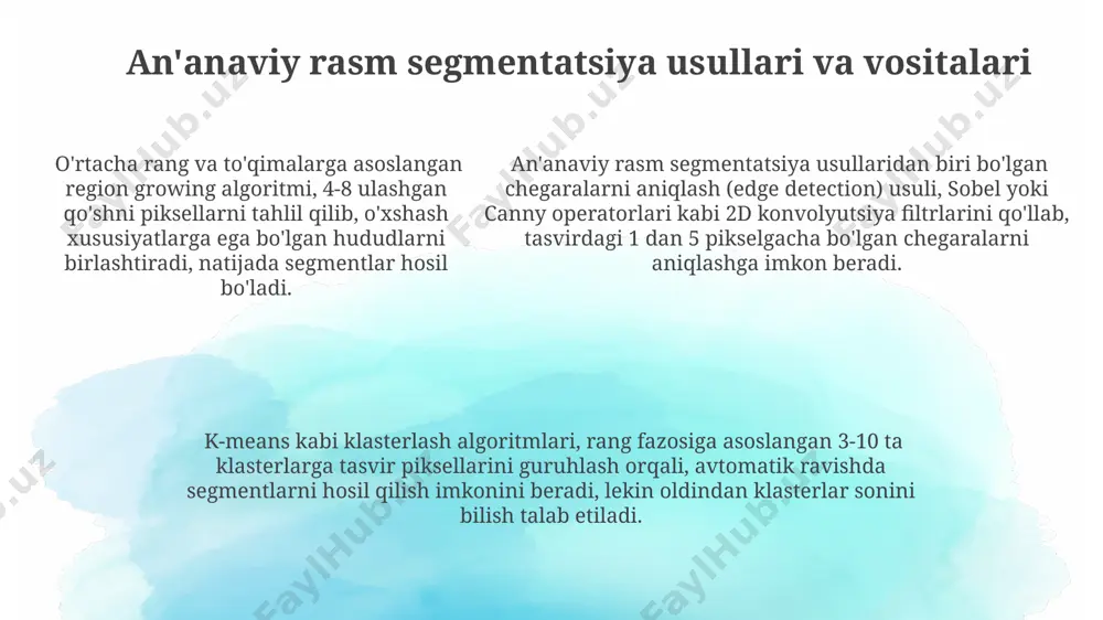 rasm segmentatsiyasida dasturiy ta'minot vositalari - Page 5