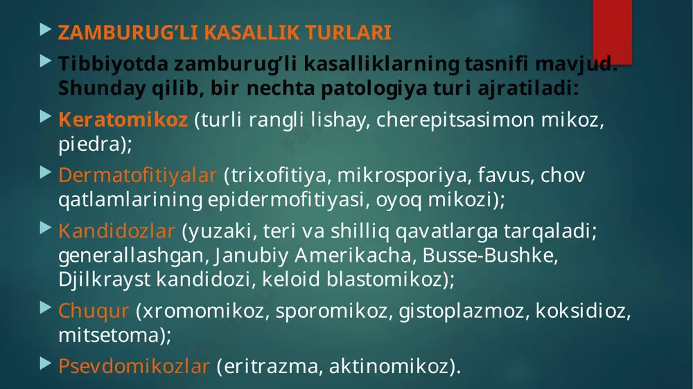 zamburug’li kasalliklar (mikozlar) - Page 5