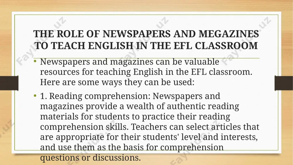 teaching culture to efl students through newspapers and magazines - Page 5