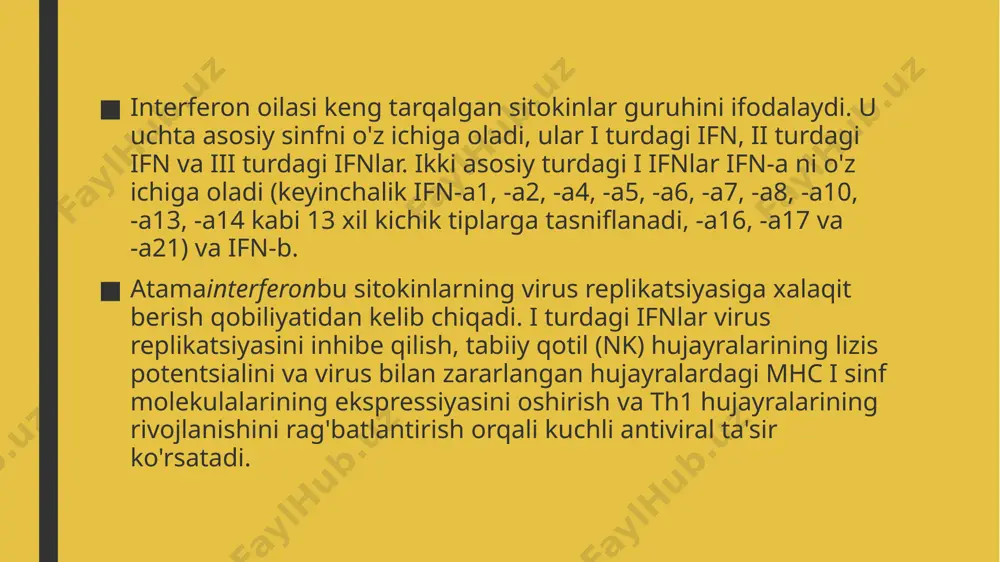interferon va sitokinlar sintezlanishi, ta’sir mexanizmi - Page 5