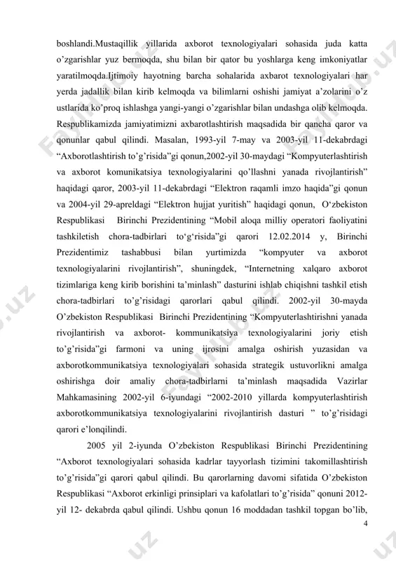 labalar bilimini baxolash tizimi” uchun test dastur tuzish. microsoft visual studio 2012 muhitida uning komponentlari bilan ishlash. boshqarish elementlarini dastur tuzish davomida qayerlarda ishlashini tushunish va tushuntirish. kurs ishining ob’ekti: microsoft visual studio 2012 muhitida “talabalar bilimini baxolashda test tizimi “ uchun dastur tuzish va undan foydalanish. kurs ishining tarkibi: ushbu kurs ishimning birinchi paragrifida, c# tilining paydo bo’lishi, rivojlanish tarixi, uning dot.net bilan bog’liqligi haqida keltirib o’tiladi. ikkinchi paragrafida, visual c# boshqarish elementlari, ularning bajaradigan vazifalari, xossalari va jarayonlari aytilib o’tiladi. uchinchi paragrafida, dasturiy ta’minotining asosiy algoritmining strukturasi, modeli haqida aytiladi. xulosada bo’lsa test dasturning yutuqlari haqida aytiladi. va shu bilan birga xulosa qismida foydalanish bo’yicha fikr va mulohazalar berilgan. asosiy qism 1-§. c# tili tarixi. .net framework xaqida 1998 - 2001 – yillarda microsoft kompaniyasi injenerlari anders heylsberg va scott wiltaumota raxbar-ligida microsoft .net framework dasturi platformasida ishlovchi c# (si sharp) dasturlash tili ishlab chiqildi. c# dasturlash tili …