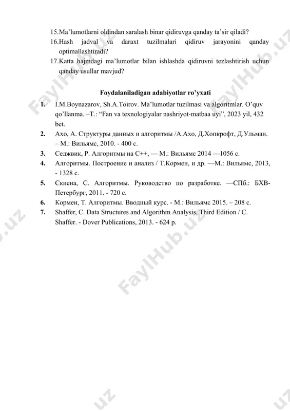 ma’lumotlarni qidirish usullari, algoritmlari va ularning samaradorligi - Page 5