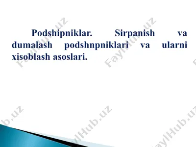 podshipniklar — PDF